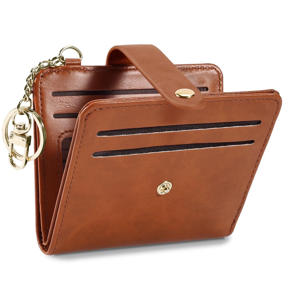 3053 Small Wallets RFID Blocking Leather Credit Card Holder - with ID